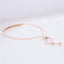 0.50 ctw Round Lab Grown Diamond Pavé Adjustable Bolo Bracelet in 14kt Rose Gold