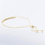 0.50 ctw Round Lab Grown Diamond Pavé Adjustable Bolo Bracelet in 14kt Yellow Gold