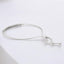 0.50 ctw Round Lab Grown Diamond Pavé Adjustable Bolo Bracelet in 14kt White Gold