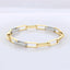 1.42 ctw Round Lab Grown Diamond Pavé Paperclip  Bracelet in 14kt Yellow Gold