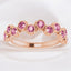 Pink Tourmaline Bezel Set Ring in 14kt Rose Gold