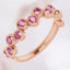 Pink Tourmaline Bezel Set Ring in 14kt Rose Gold