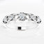 0.20 ctw Round Diamond Intertwined Stackable Ring in 14kt White Gold