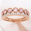 Morganite and Diamond Crown Ring in 14kt Rose Gold