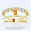 Citrine and Diamond Negative Space Ring in 14kt Yellow Gold