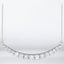 0.75 ctw Round Lab Grown Diamond Curved Bar Necklace in 14kt White Gold