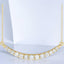 0.75 ctw Round Lab Grown Diamond Curved Bar Necklace in 14kt Yellow Gold