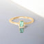 Set of 5 Rings in 14kt Yellow Gold Plated 925 Sterling Silver