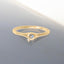 Set of 5 Rings in 14kt Yellow Gold Plated 925 Sterling Silver