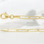 2.6 mm Paperclip Link Necklace in 14kt Yellow Gold