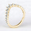 0.75 ctw Round Lab Grown Diamond Chevron Ring in 14kt Yellow Gold