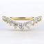 0.75 ctw Round Lab Grown Diamond Chevron Ring in 14kt Yellow Gold