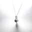 1.00 ctw Black and White Diamond Pendant in 925 Sterling Silver