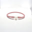 White Freshwater Cultured Pearl Dusty Pink Silicone Bracelet