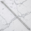7.00 ctw Emerald Cut Lab Grown Diamond Tennis Bracelet in 14kt White Gold
