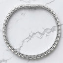7.00 ctw Emerald Cut Lab Grown Diamond Tennis Bracelet in 14kt White Gold