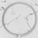 3.20 ctw Round Lab Grown Diamond Tennis Bracelet in 14kt White Gold
