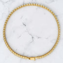 3.20 ctw Round Lab Grown Diamond Tennis Bracelet in 14kt Yellow Gold