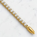 3.20 ctw Round Lab Grown Diamond Tennis Bracelet in 14kt Yellow Gold