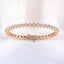 6.00 ctw Round Lab Grown Diamond Bezel Set Bracelet in 14kt Rose Gold