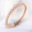 6.00 ctw Round Lab Grown Diamond Bezel Set Bracelet in 14kt Rose Gold