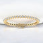 6.00 ctw Round Lab Grown Diamond Bezel Set Bracelet in 14kt Yellow Gold