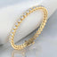 6.00 ctw Round Lab Grown Diamond Bezel Set Bracelet in 14kt Yellow Gold