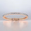 11.35 ctw Emerald Cut Lab Grown Diamond Tennis Bracelet in 14kt Rose Gold