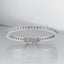 11.35 ctw Emerald Cut Lab Grown Diamond Tennis Bracelet in 14kt White Gold