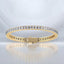 11.35 ctw Emerald Cut Lab Grown Diamond Tennis Bracelet in 14kt Yellow Gold