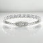 Horizontal Oval Lab Grown Diamond Tennis Bracelet in 14kt White Gold