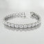 Horizontal Oval Lab Grown Diamond Tennis Bracelet in 14kt White Gold