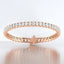 Prong-Set Oval Lab Grown Diamond Tennis Bracelet in 14kt Rose Gold