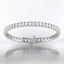 Prong-Set Oval Lab Grown Diamond Tennis Bracelet in 14kt White Gold