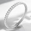 Prong-Set Oval Lab Grown Diamond Tennis Bracelet in 14kt White Gold