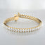 Prong-Set Oval Lab Grown Diamond Tennis Bracelet in 14kt Yellow Gold