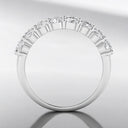 4.40 ctw Round and Emerald Cut Lab Grown Diamond Band in 14kt White Gold