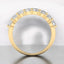 4.40 ctw Round and Emerald Cut Lab Grown Diamond Band in 14kt Yellow Gold