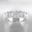 2.97 ctw Oval and Emerald Cut Lab Grown Diamond Band in 14kt White Gold