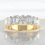 2.97 ctw Oval and Emerald Cut Lab Grown Diamond Band in 14kt Yellow Gold