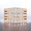 0.96 ctw Round Lab Grown Diamond Multi-Row Ring in 14kt Rose Gold