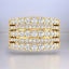 0.96 ctw Round Lab Grown Diamond Multi-Row Ring in 14kt Yellow Gold