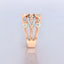 1.40 ctw Lab Grown Diamond Three-Row Ring in 14kt Rose Gold