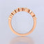 1.40 ctw Lab Grown Diamond Three-Row Ring in 14kt Rose Gold