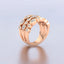 1.40 ctw Lab Grown Diamond Three-Row Ring in 14kt Rose Gold