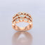 1.40 ctw Lab Grown Diamond Three-Row Ring in 14kt Rose Gold