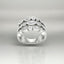 1.40 ctw Lab Grown Diamond Three-Row Ring in 14kt White Gold