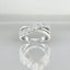 1.00 ctw Round Lab Grown Diamond Crossover Ring in 14kt White Gold