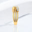 1.00 ctw Round Lab Grown Diamond Crossover Ring in 14kt Yellow Gold