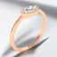 0.30 ctw Marquise Lab Grown Diamond Halo Ring in 14kt Rose Gold